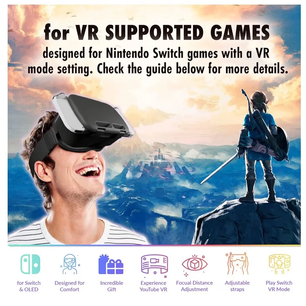 VR Headset for Nintendo Switch - Black